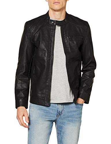 ONLY & SONS Onsal PU Noos Otw Chaqueta, Negro (Black), X-Large para Hombre